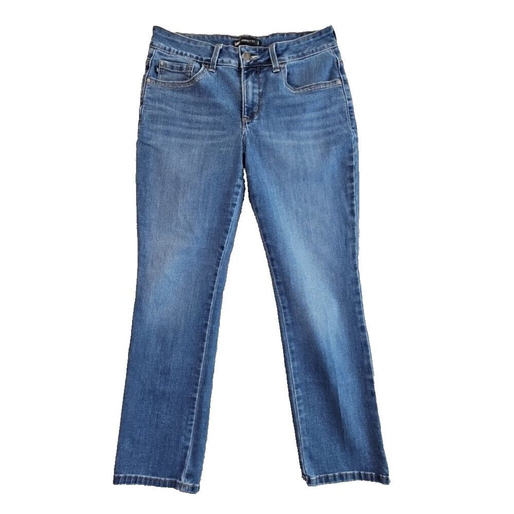 Lee 1889 Perfect Fit Jeans Women's 10 Short (W32 L28)‎ Blue Stretch 3543135 EUC